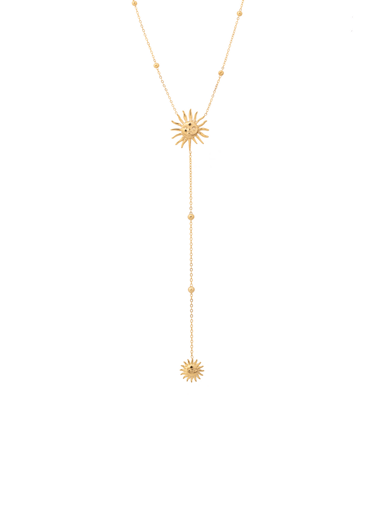 Collar Corbatin Bolitas Con Sol