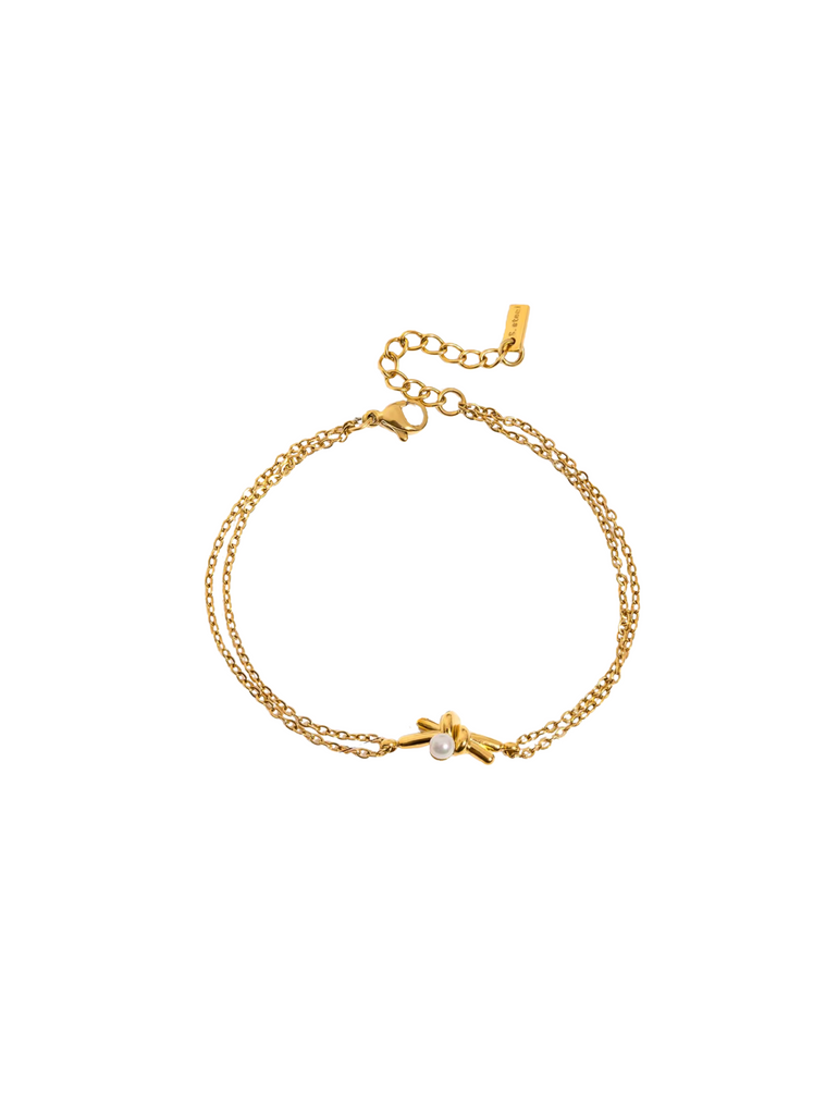 Pulsera Doble Con Nudo