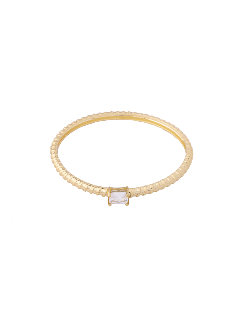 Brazalete Con Baguette Rectangular