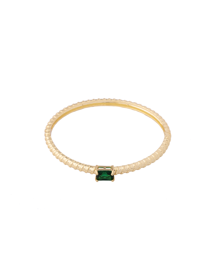 Brazalete Con Baguette Rectangular
