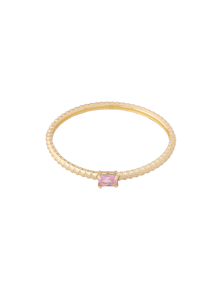 Brazalete Con Baguette Rectangular