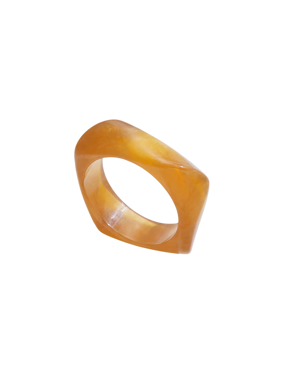 Brazalete Cerrado Irregular Chunky Naranja