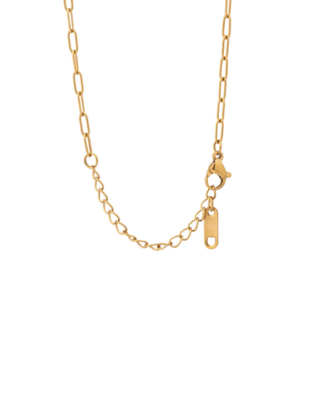 Collar Eslabon Con Dije Cilindro Con Corazones