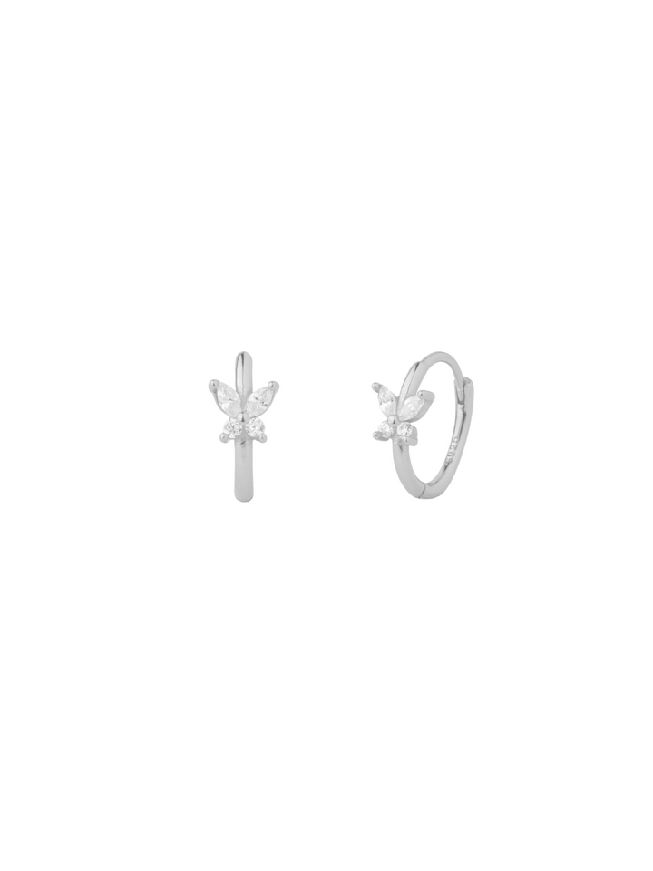 Arracada Con Mariposa Zirconia
