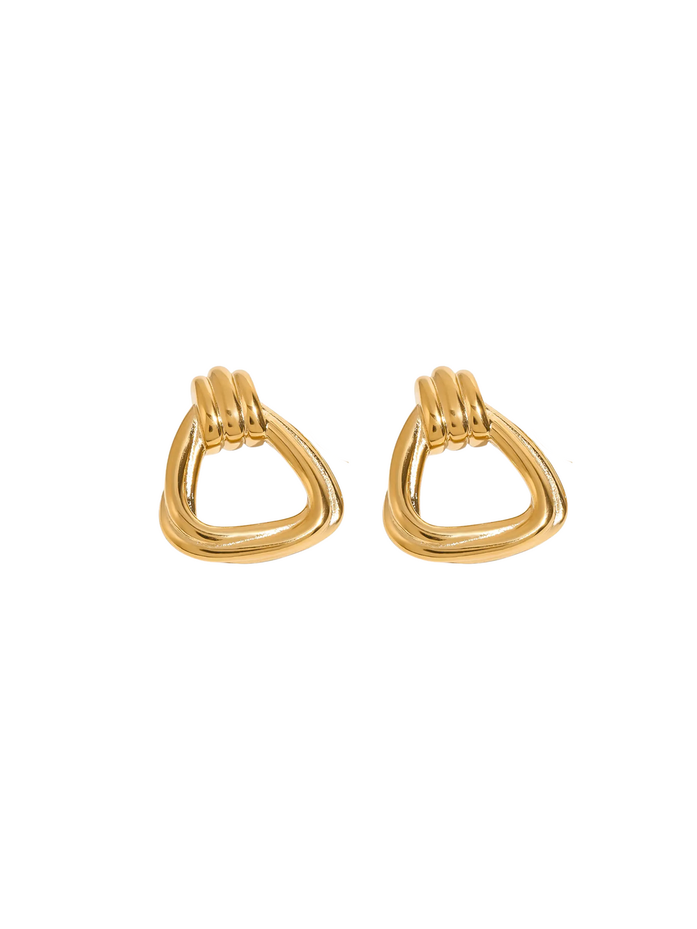 Par Arete Triangulo Con Triple Linea