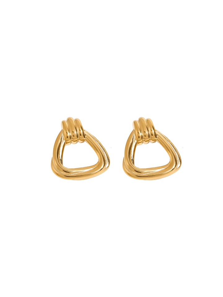 Par Arete Triangulo Con Triple Linea