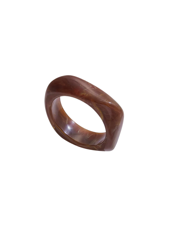 Brazalete Cerrado Irregular Café