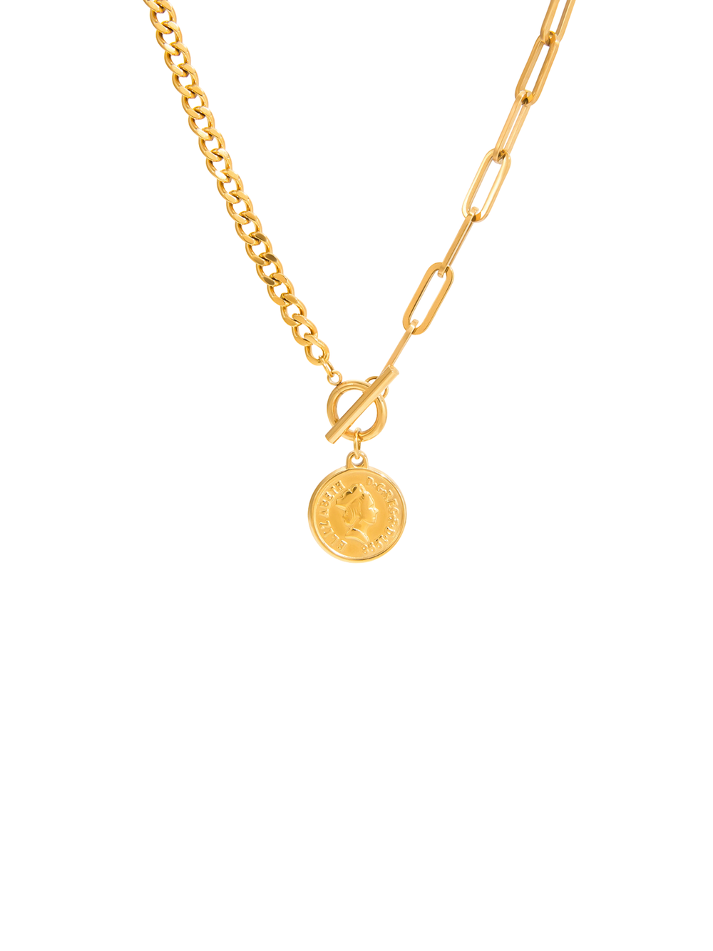 Collar Cadena Con Dije Moneda