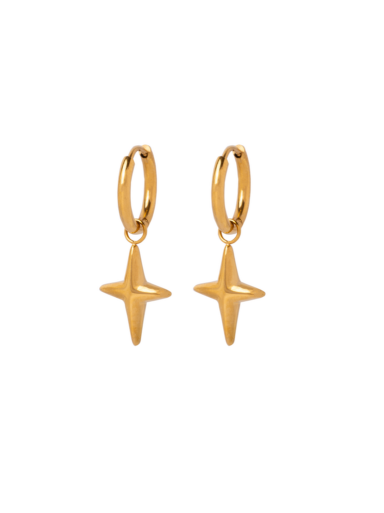 Par Arracada Con Estrella 2 en 1