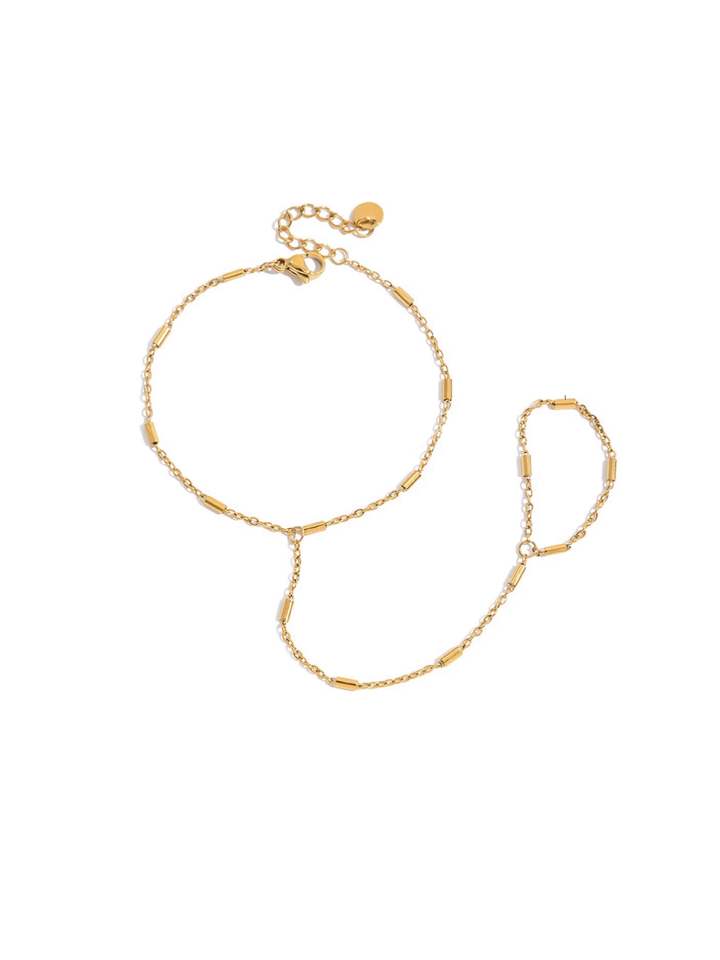 Pulsera Cilindros Con Anillo