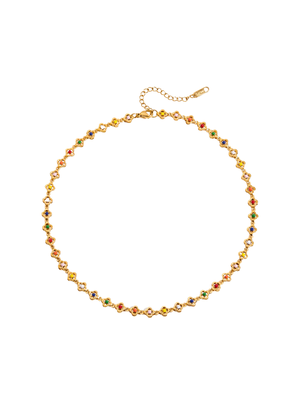 Collar Flores De Colores