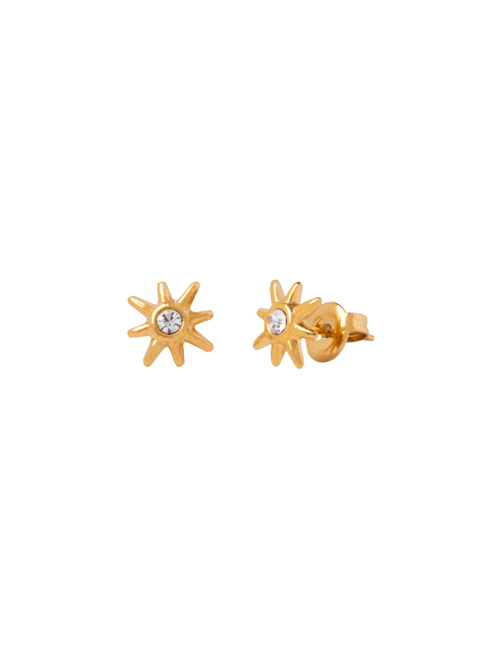 Par Arete Estrella Con Zirconia