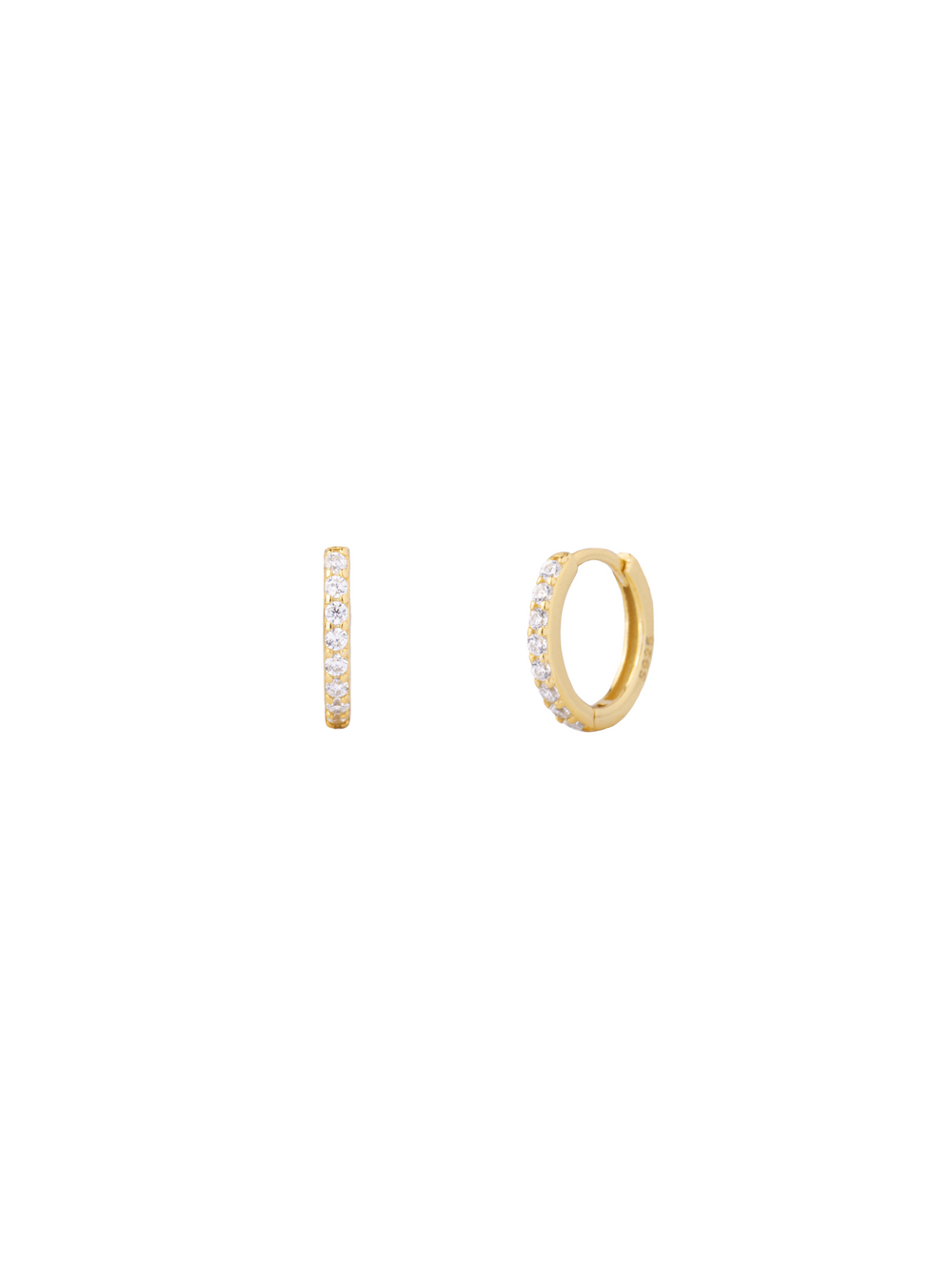 Arracada Zirconias 12 mm