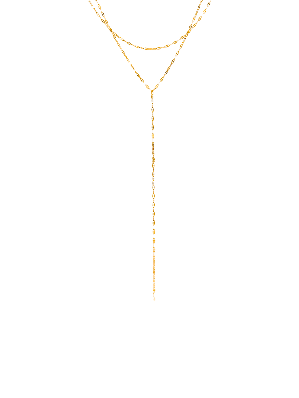 Collar Corbatin Doble Ovalado Planchado