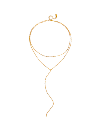 Collar Corbatin Doble Ovalado Planchado