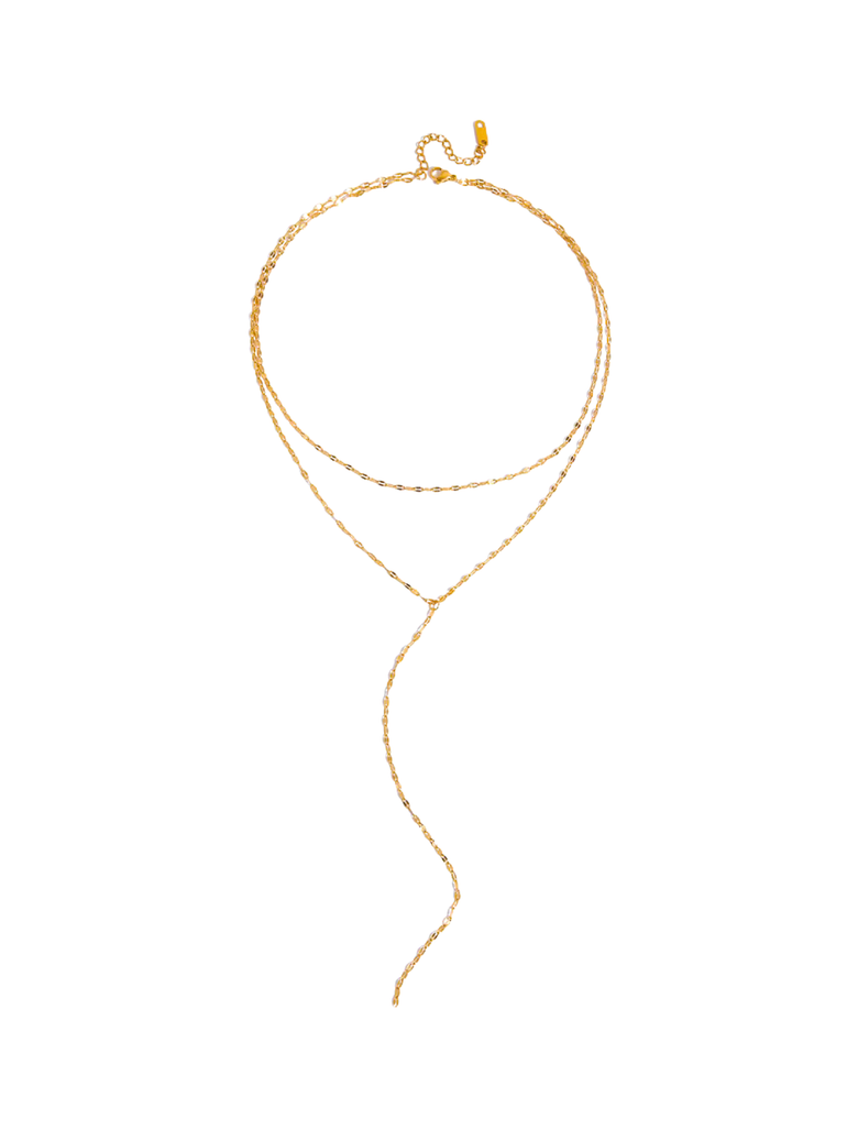 Collar Corbatin Doble Ovalado Planchado