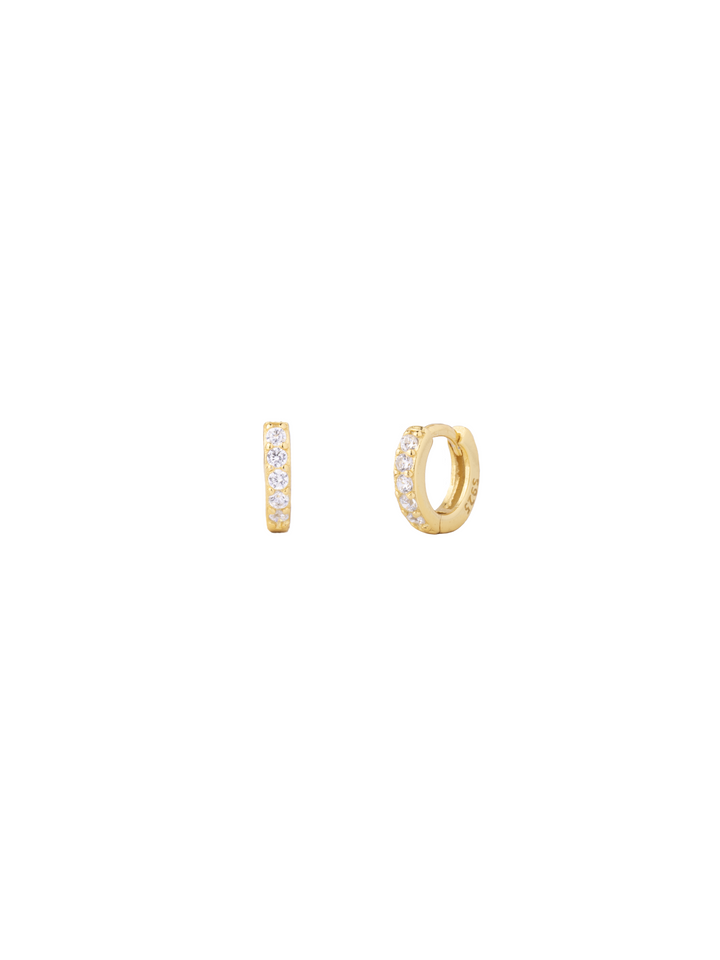 Mini Arracada Zirconias 9 mm