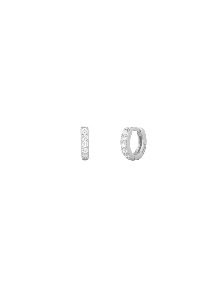 Mini Arracada Zirconias 9 mm