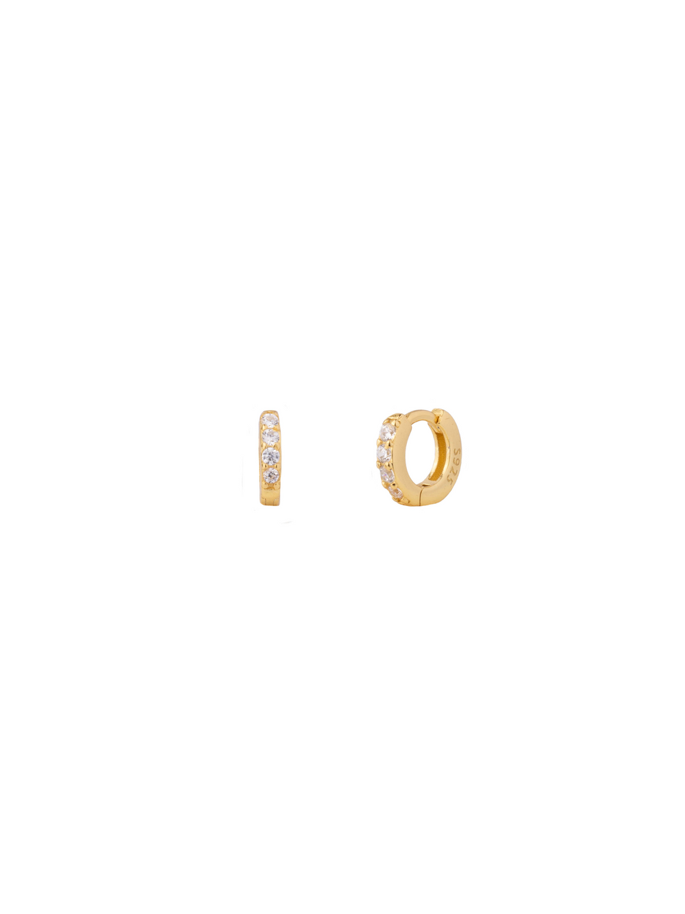 Mini Arracada Zirconias 8 mm
