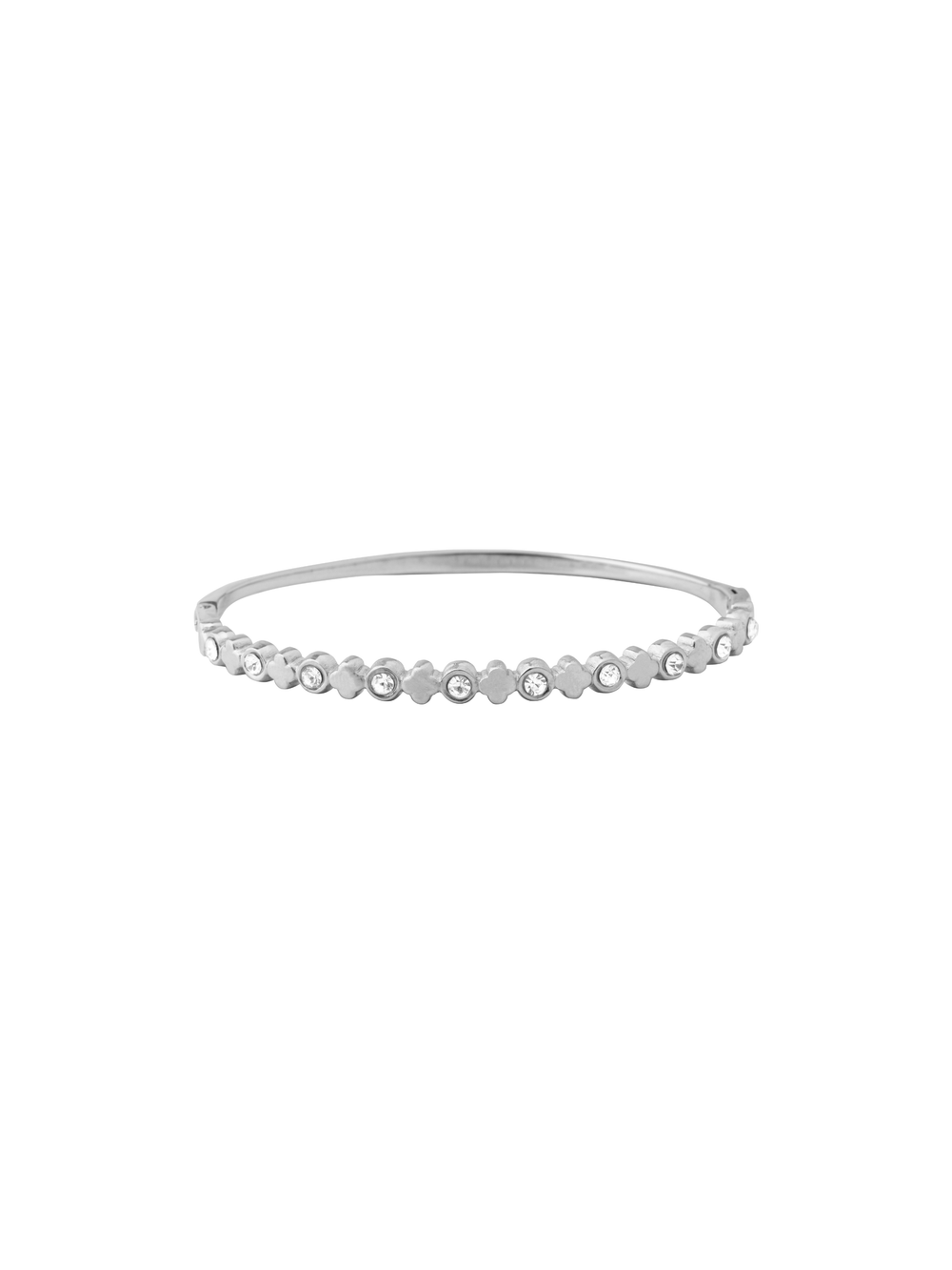Brazalete Treboles y Zirconias Intercalados
