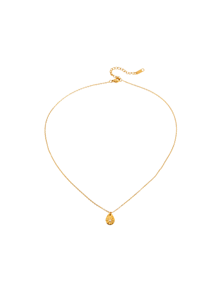 Collar Dije Gota Con Sol
