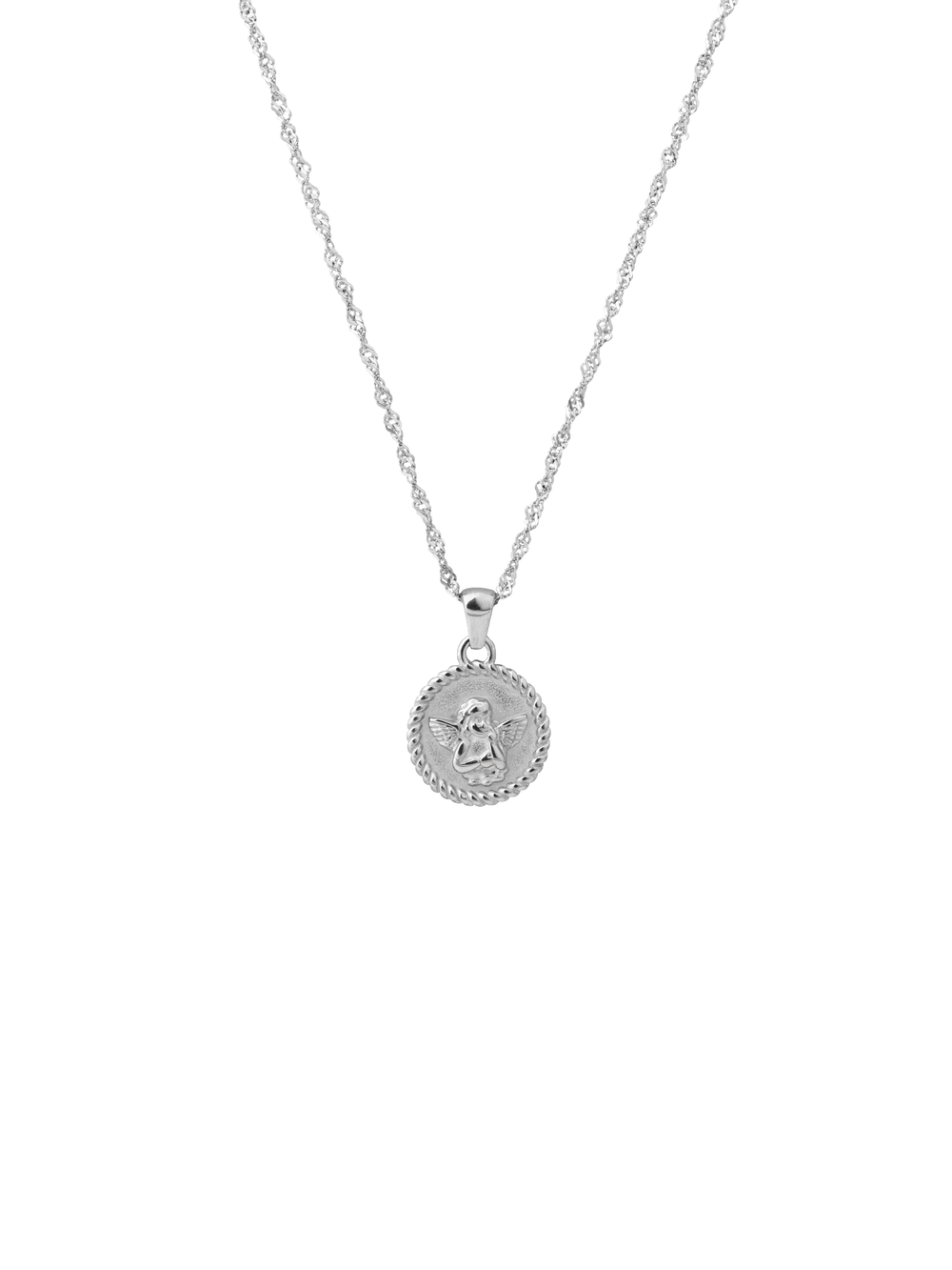 Collar Trenzado Dije Angel