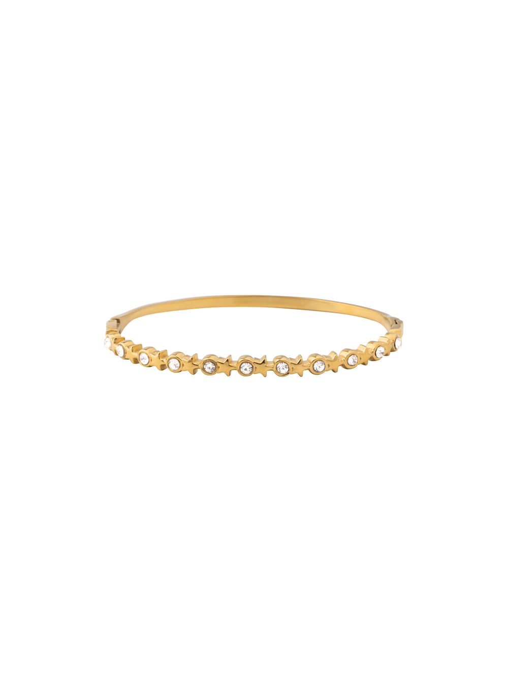 Brazalete Estrellas y Zirconias Intercalados