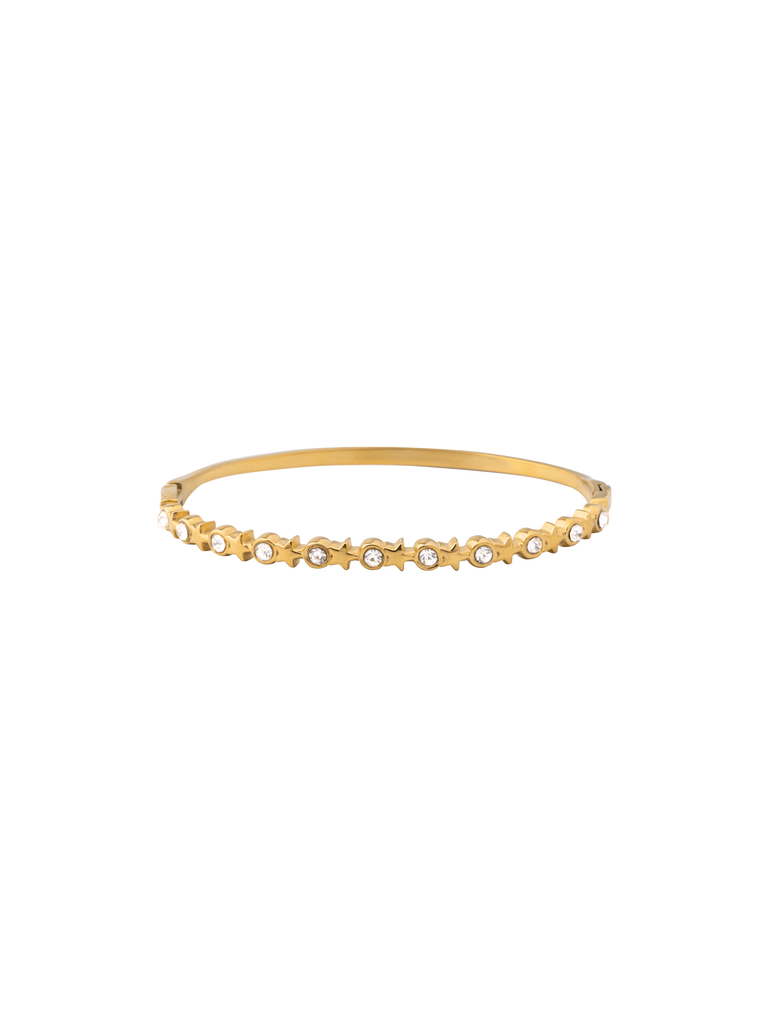 Brazalete Estrellas y Zirconias Intercalados