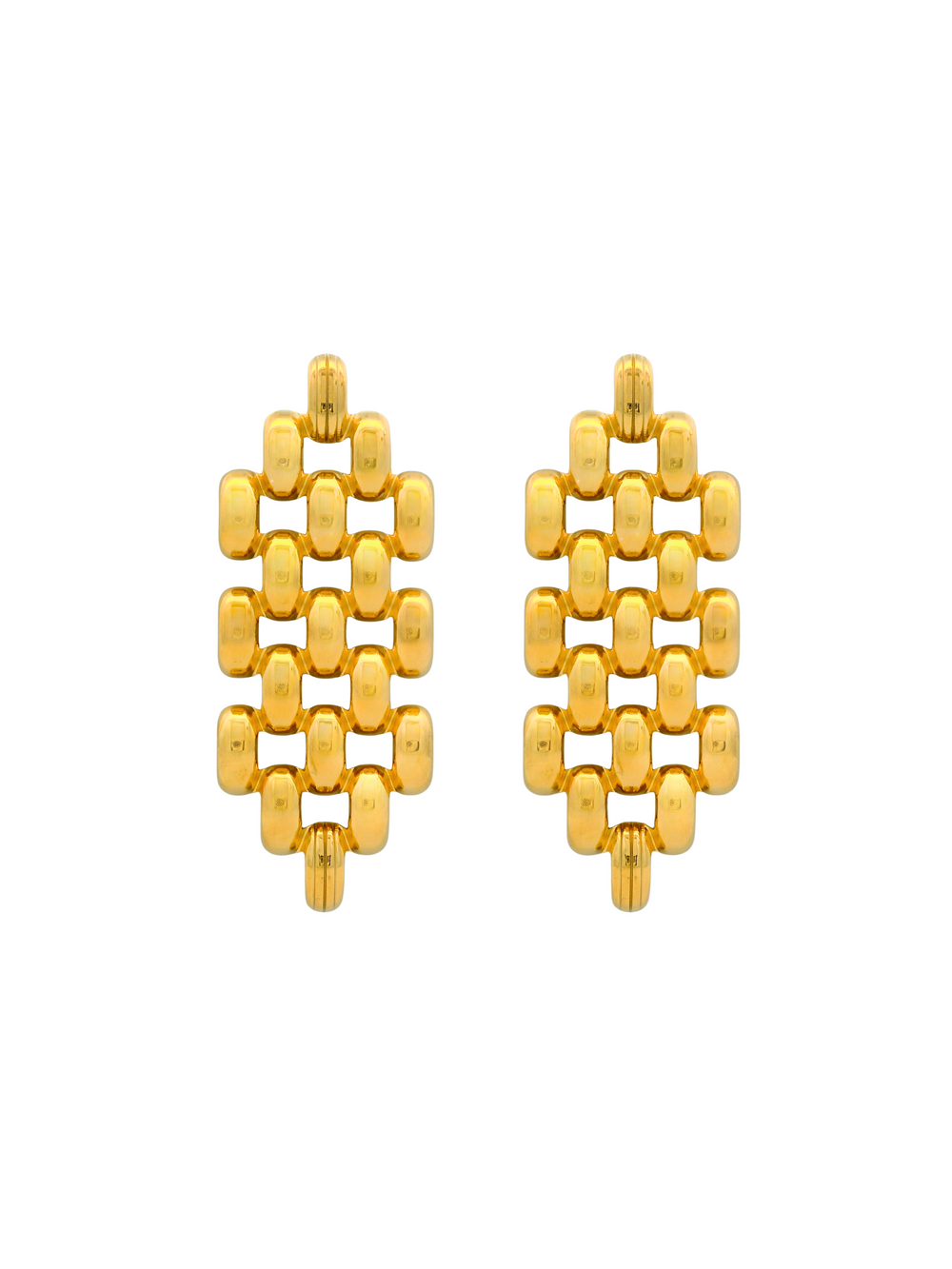 Par Arete Tejido Tipo Malla