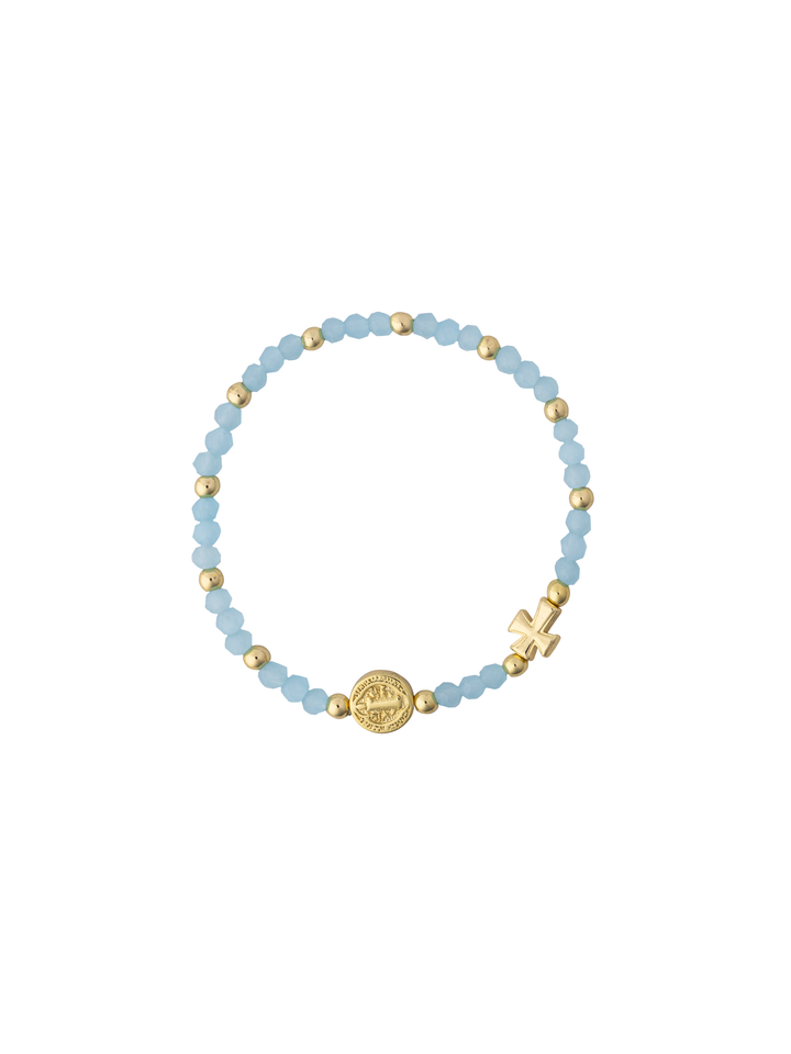 Pulsera Chaquiras San Benito y Cruz