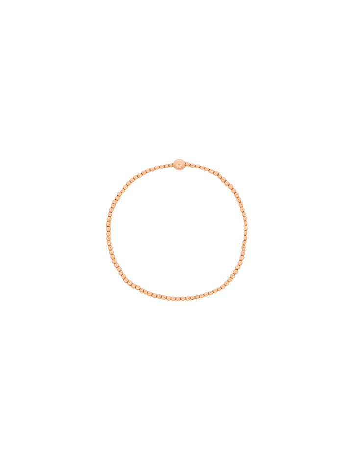 Pulsera Bolitas Chicas y Bolita Central Gold Filled