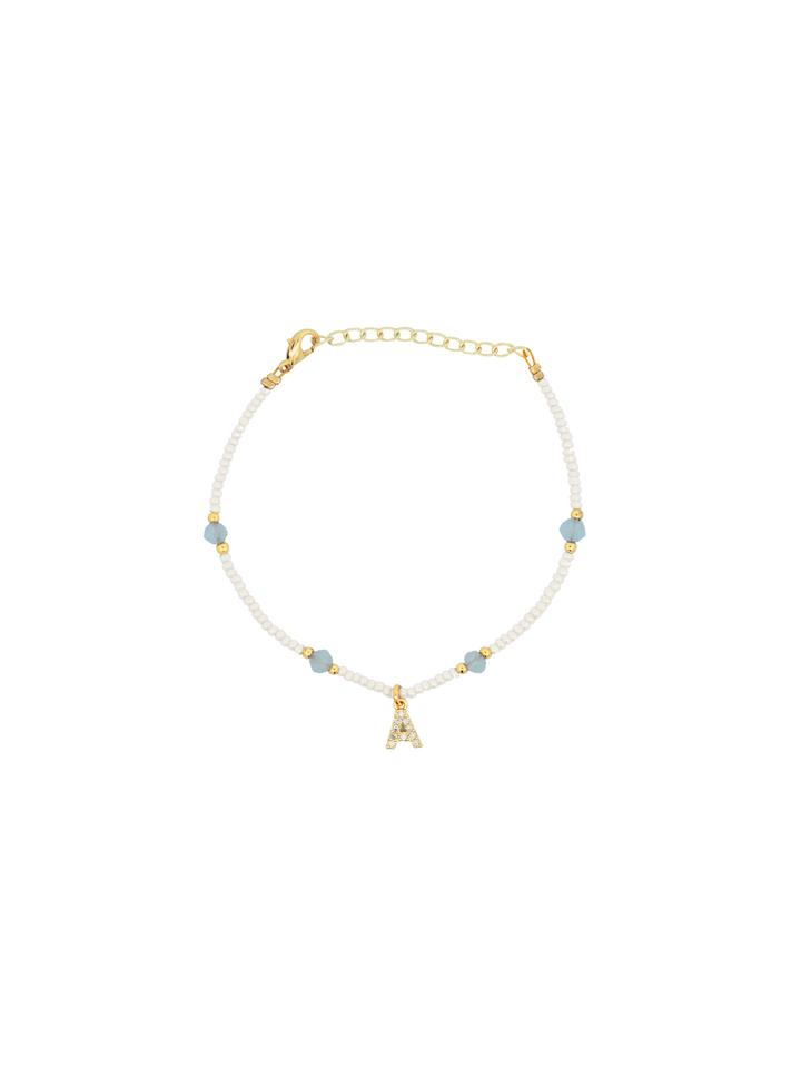 Pulsera Inicial Piedritas de Color