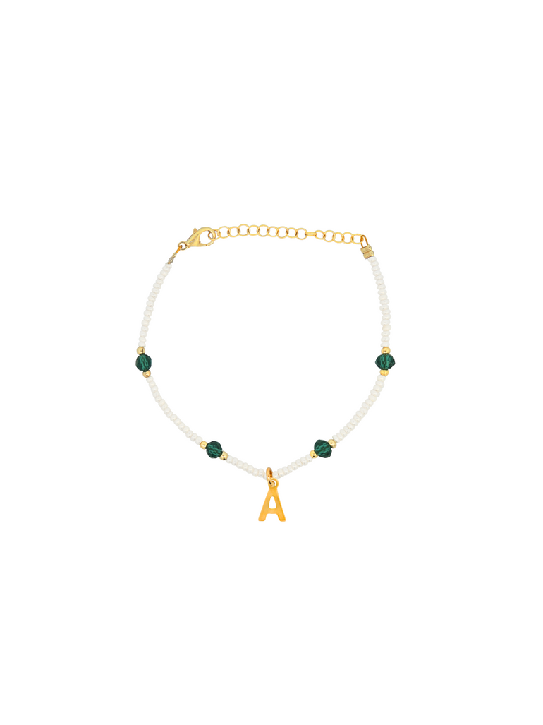 Pulsera Inicial Piedritas de Color