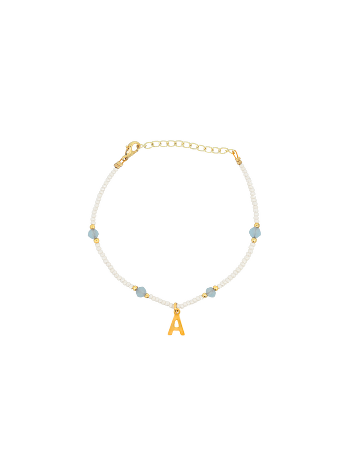 Pulsera Inicial Piedritas de Color