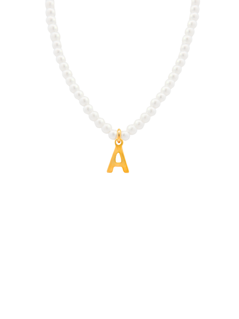 Choker Perla con Inicial