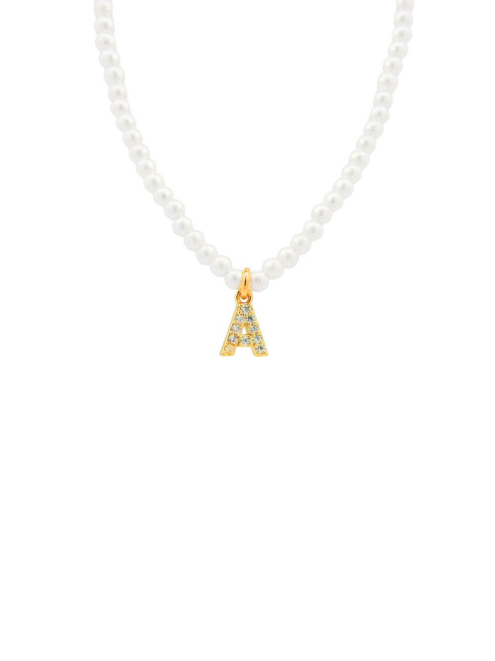 Choker Perla con Inicial