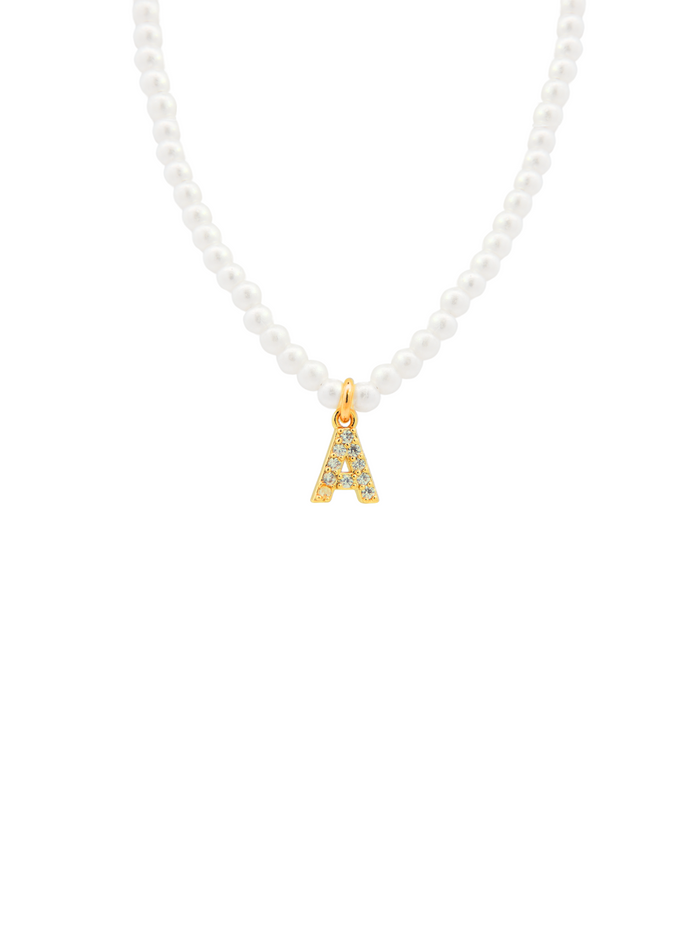 Choker Perla con Inicial