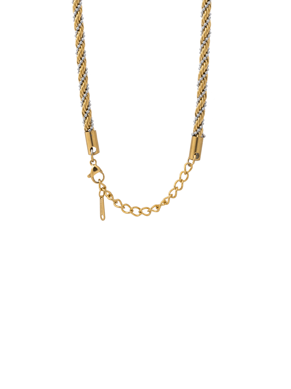 Collar Trenzado Combinado 4 mm