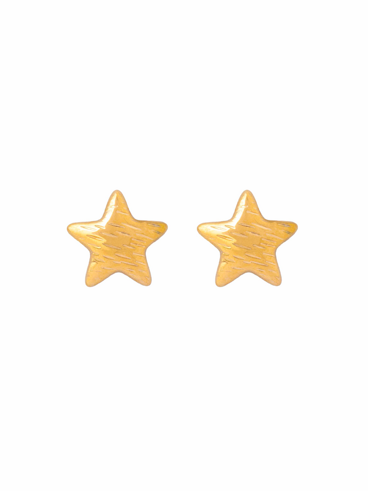 Par Arete Estrella Con Lineas