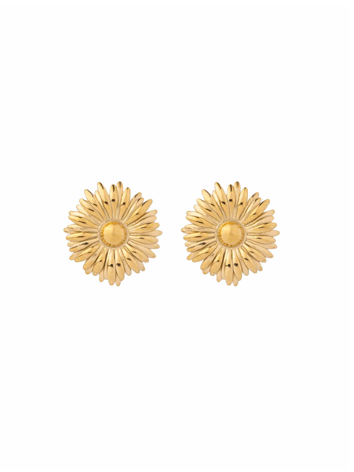 Par Arete Girasol Dorado