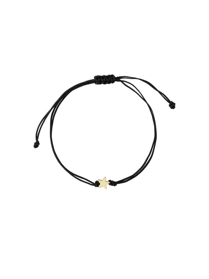 Pulsera Hilo Con Estrella Dorada