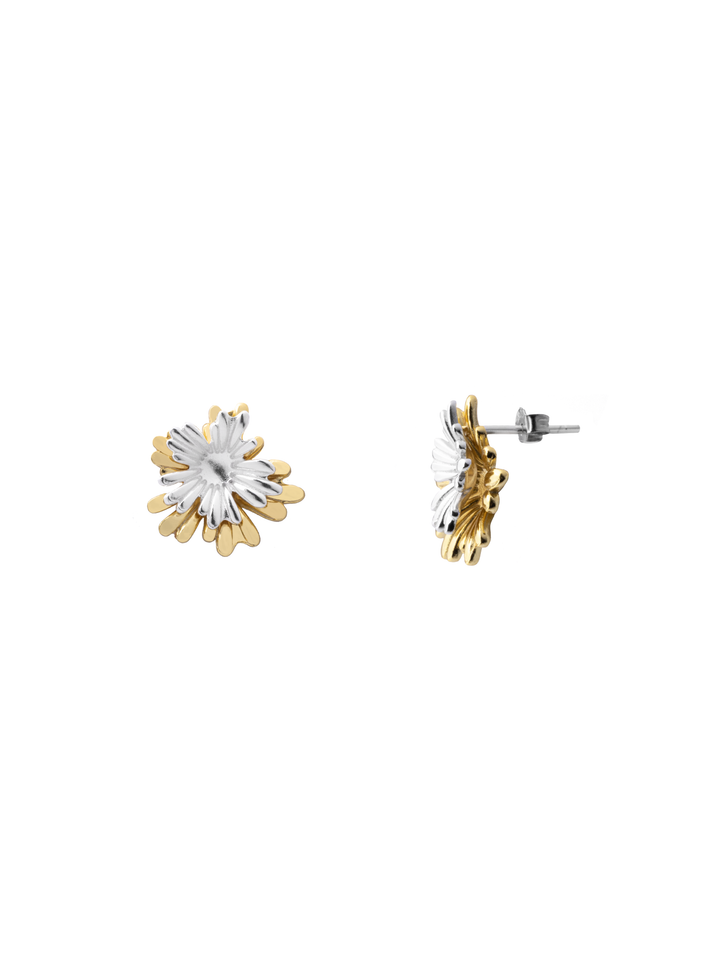 Par Arete Flor Combinado 2 en 1