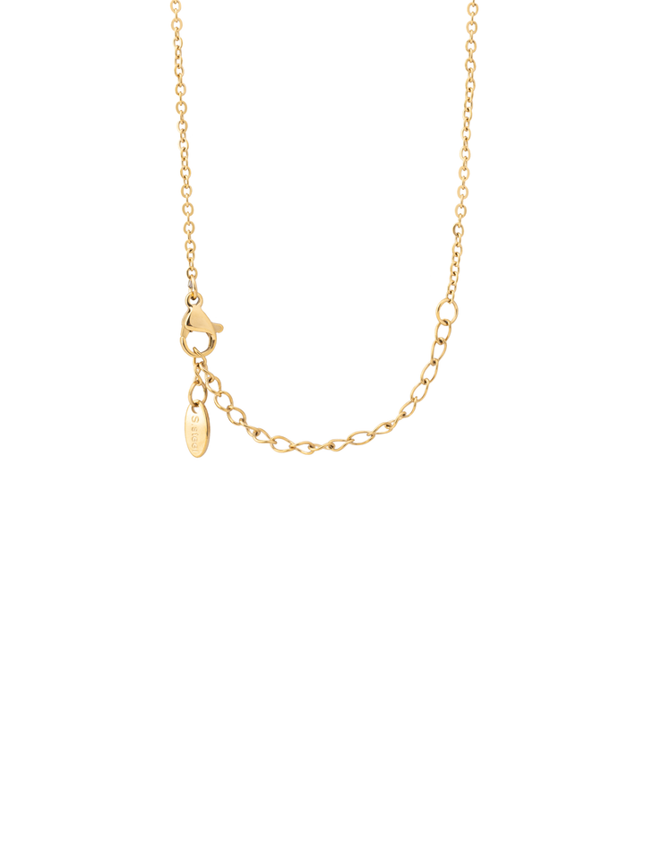 Collar Con Dije Ovalado Zirconia