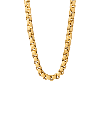 Collar Cadena Eslabón Caja Redondo