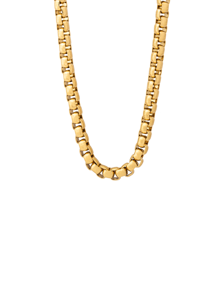 Collar Cadena Eslabón Caja Redondo