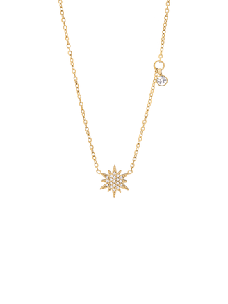 Collar Con Estrella y Dije Zirconia