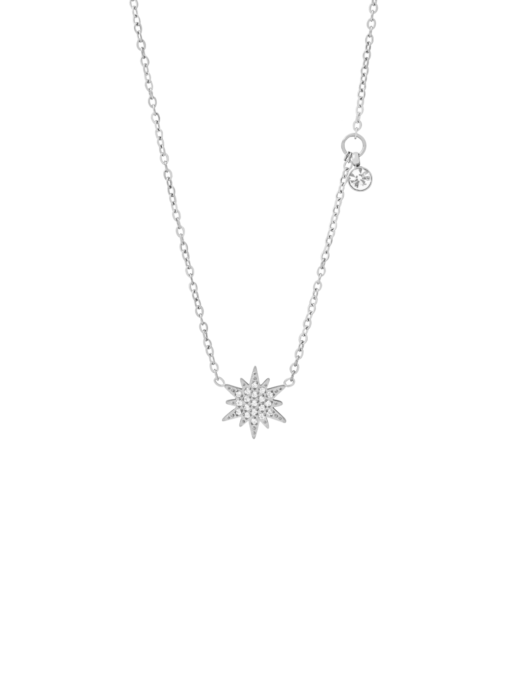 Collar Con Estrella y Dije Zirconia