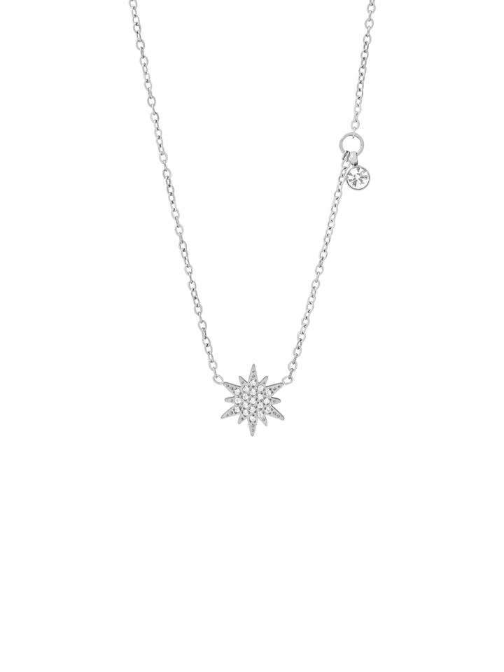 Collar Con Estrella y Dije Zirconia