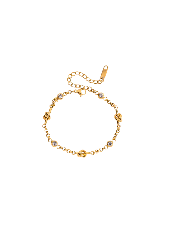 Pulsera Nudos Y Zirconias