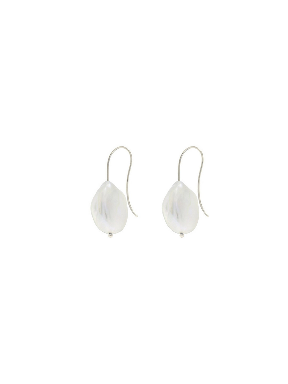 Par Arete Colgante Con Perla Irregular